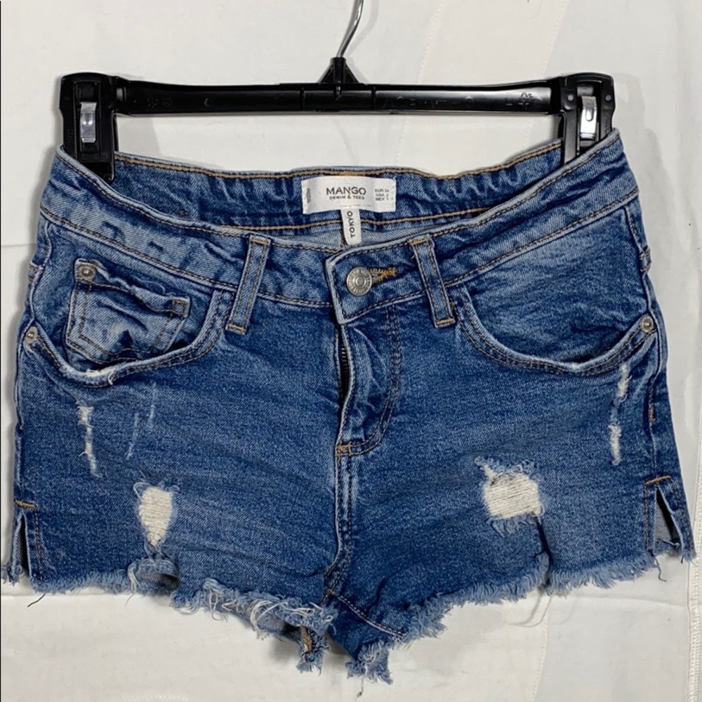 Blue jean shorts